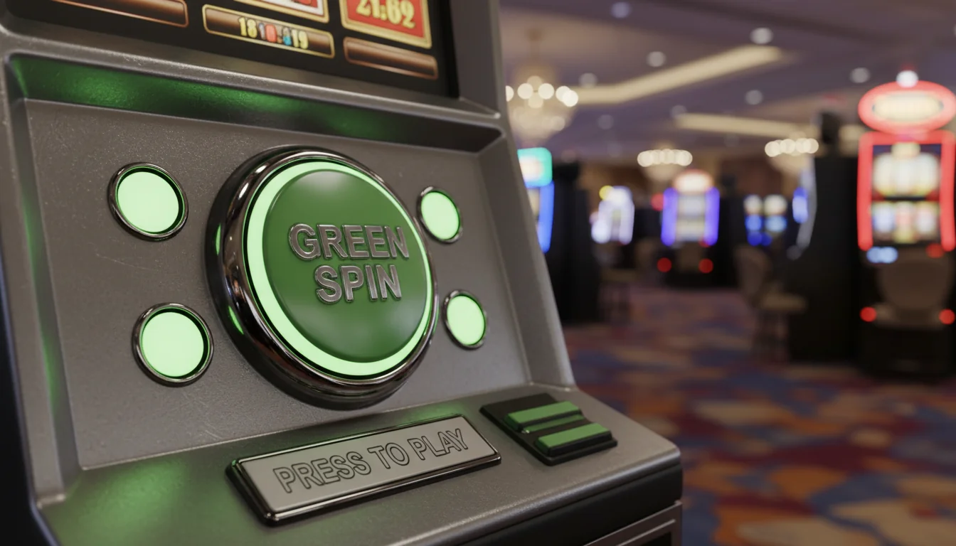 GreenSpin Casino homepage showcasing game categories